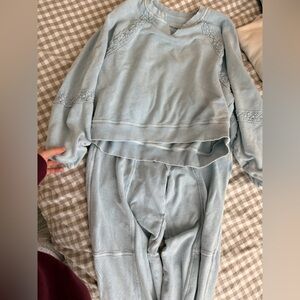 Aerie suits pants+sweatshirt